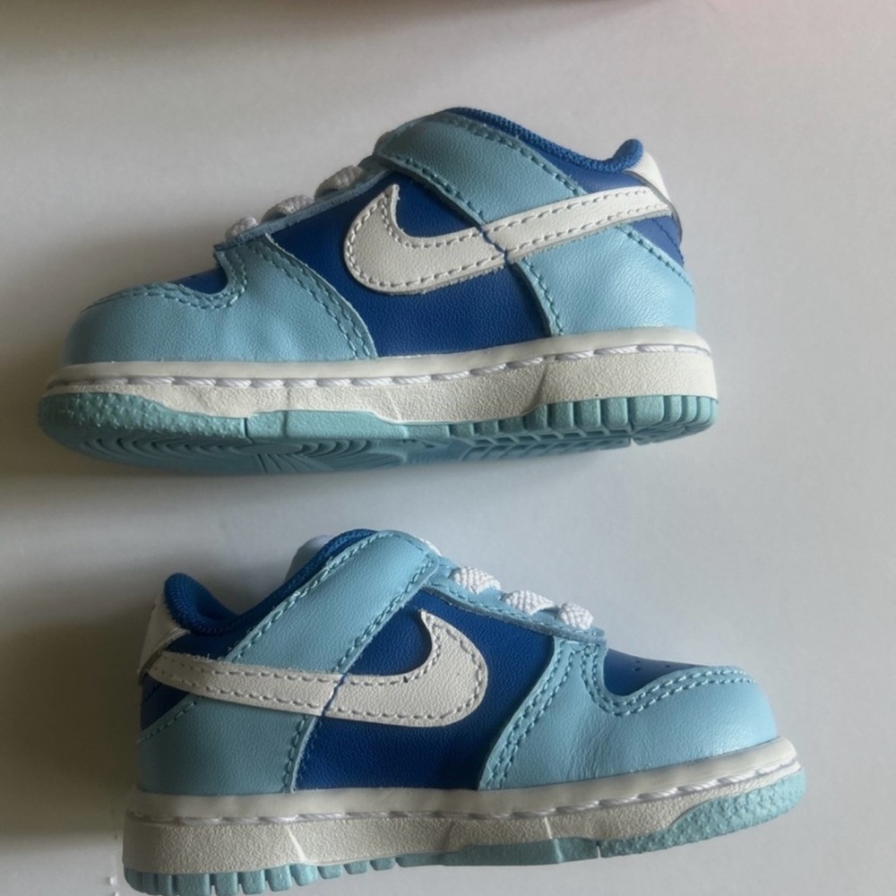 Kids Blue and White Sneakers